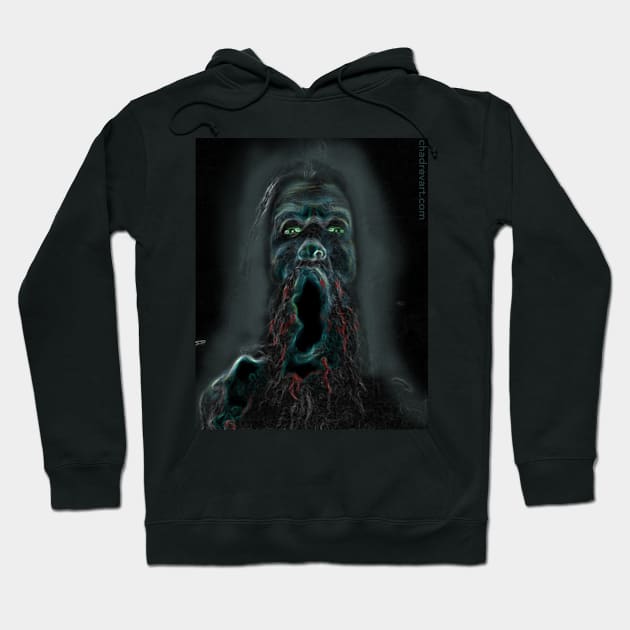 SMOKE JAW / ASHES INSIDE Hoodie by Chad Rev Art